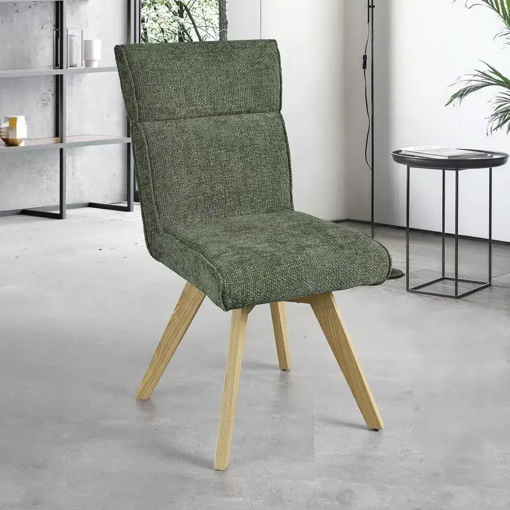 Chaise Ambre pieds bois