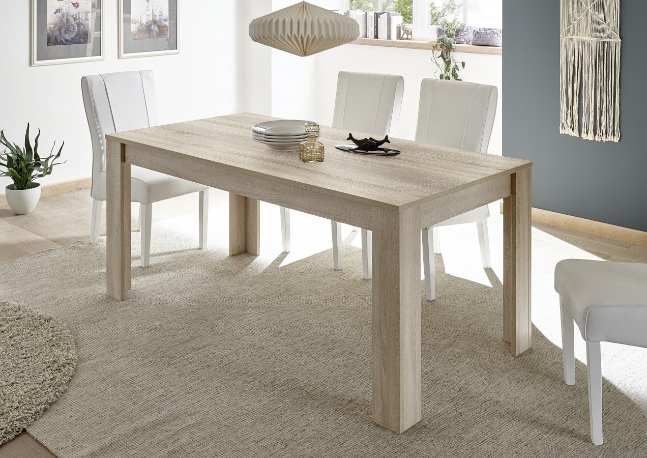 Table De Sejour Rectangulaire Moderne Bois Clair Vogue 1986