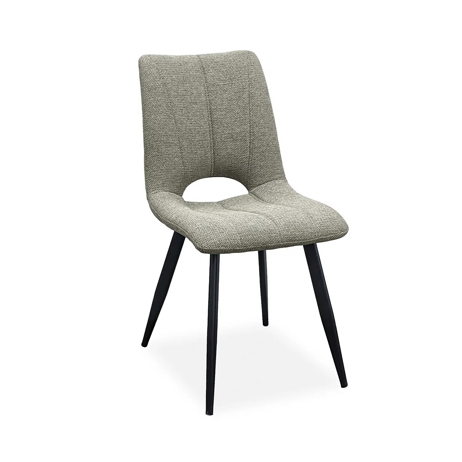 Chaise tissu taupe moderne SYLVIE