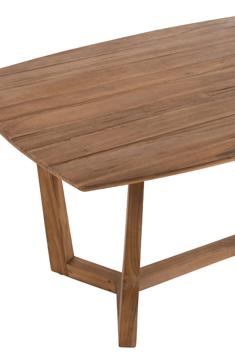 Table à manger bois massif exotique scandinave ANOUK