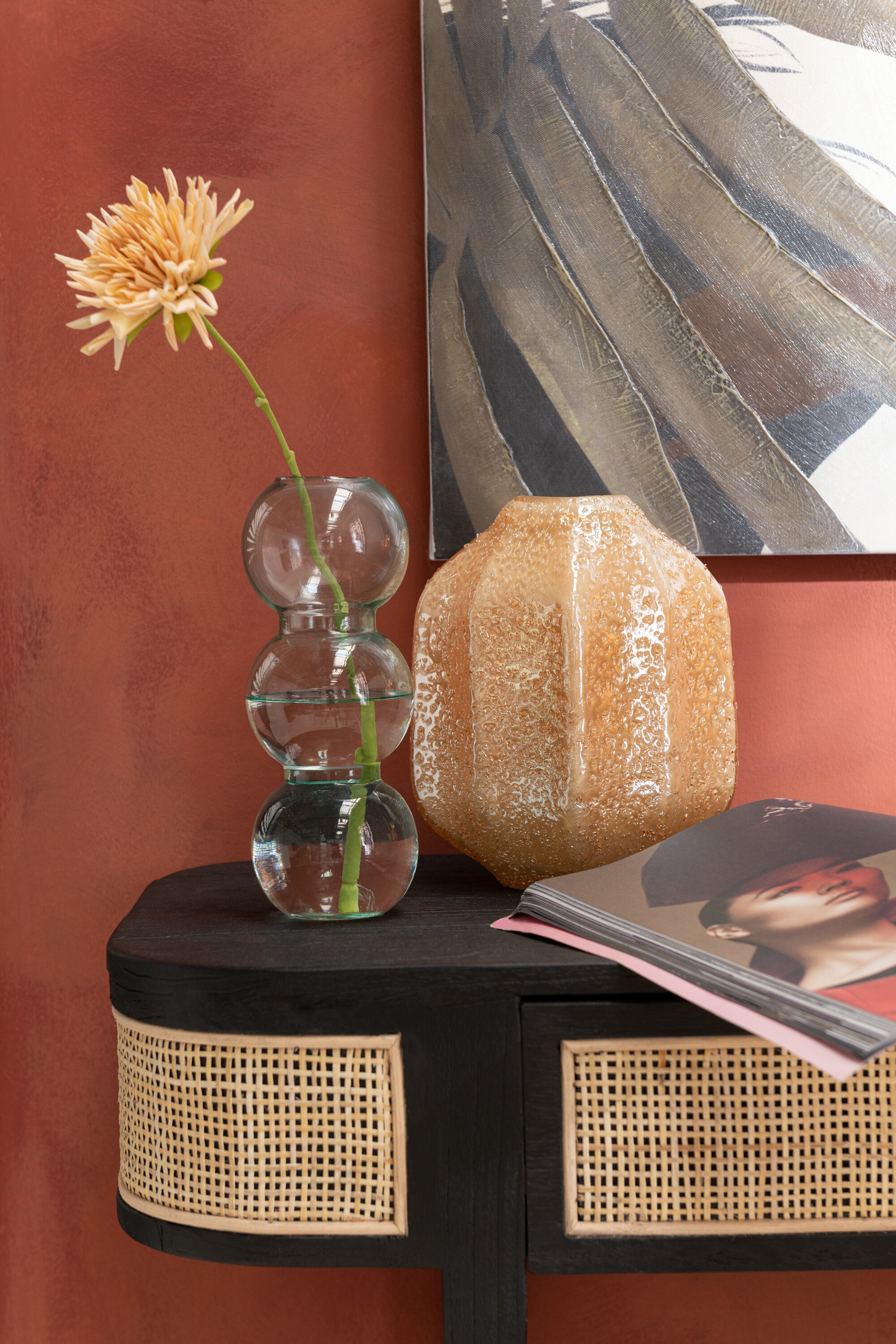 Rouleau De Rotin Noir 40,6 Cm X 2 M - Natte Tressée Pour Projets DIY, Déco, Meuble, Clôture