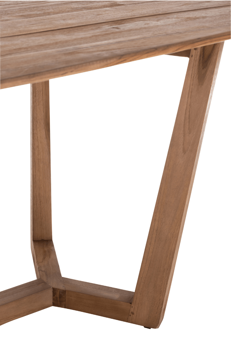 Table à manger bois massif exotique scandinave ANOUK