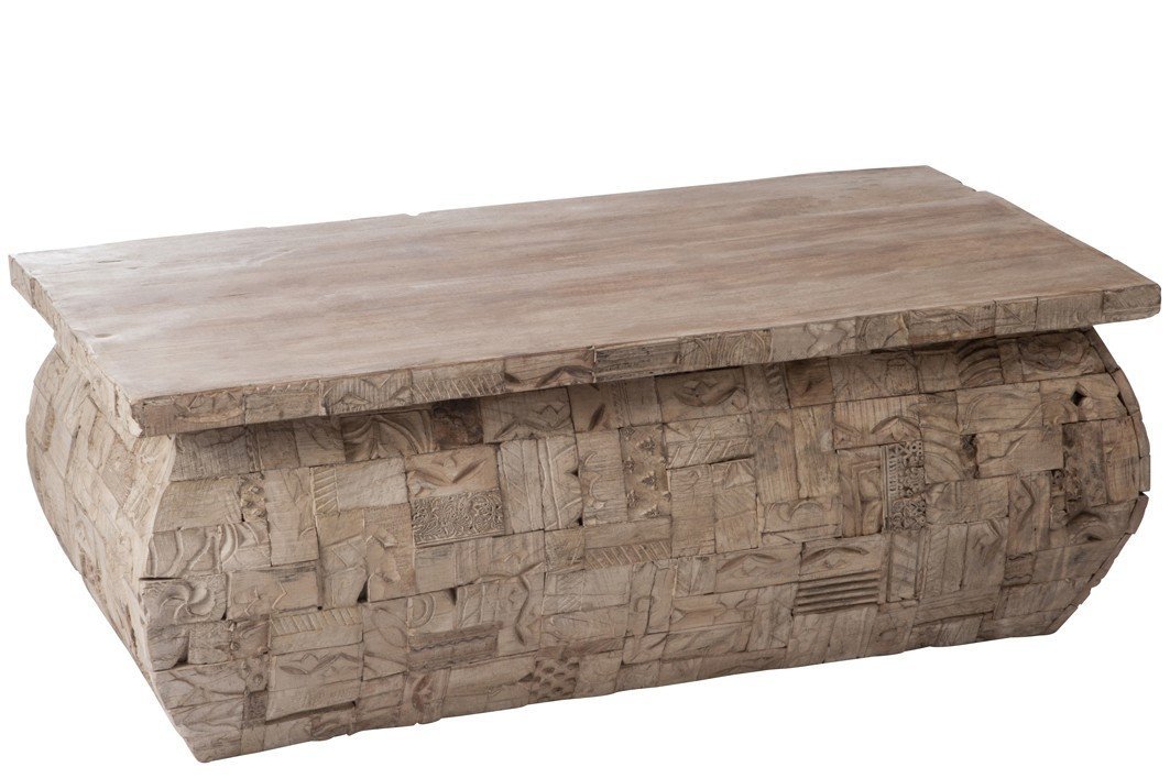 Table de salon rectangle bois gris oriental KENITRA