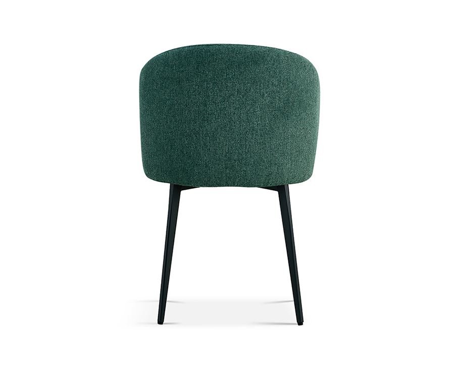 Lot de 2 chaises design tissu vert MANEL