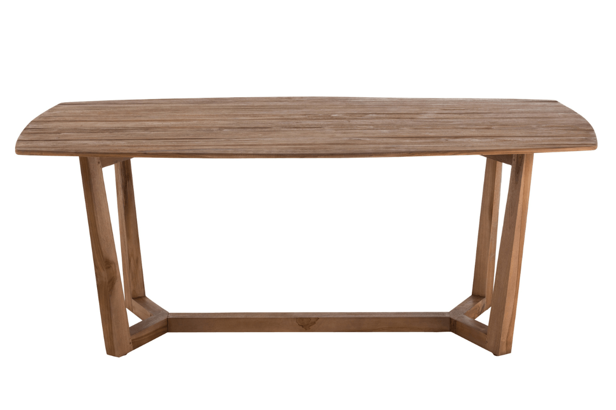 Table à manger bois massif exotique scandinave ANOUK