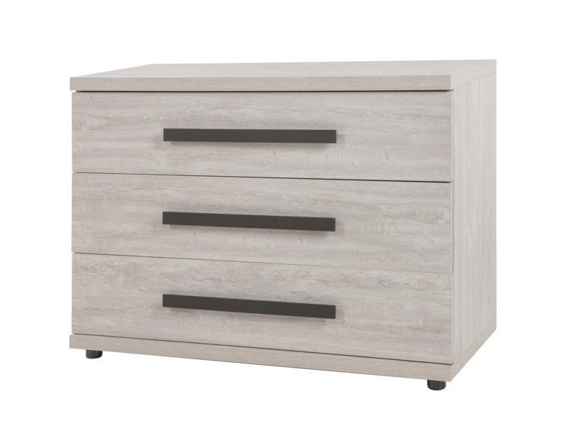 Commode chêne gris et anthracite contemporain MELVIN