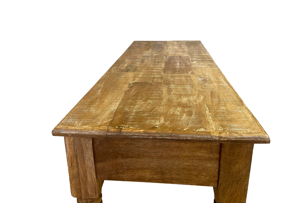 Console bois massif 2 tiroirs 120cm VICTOIRE