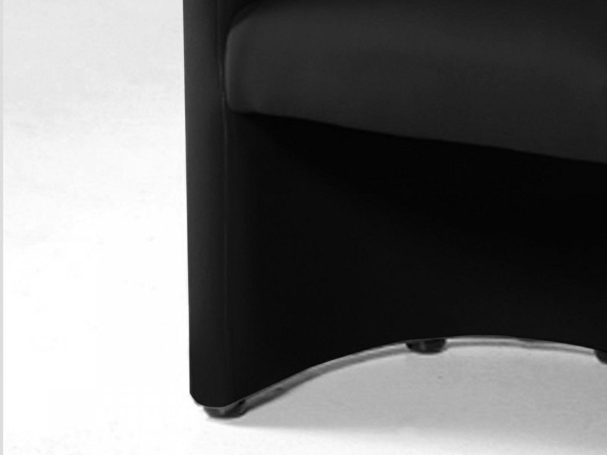 Fauteuil cabriolet PU noir design VINTIMILLE