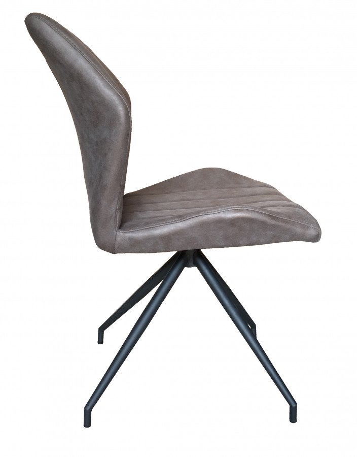 Chaise design grise pied en étoile STAR