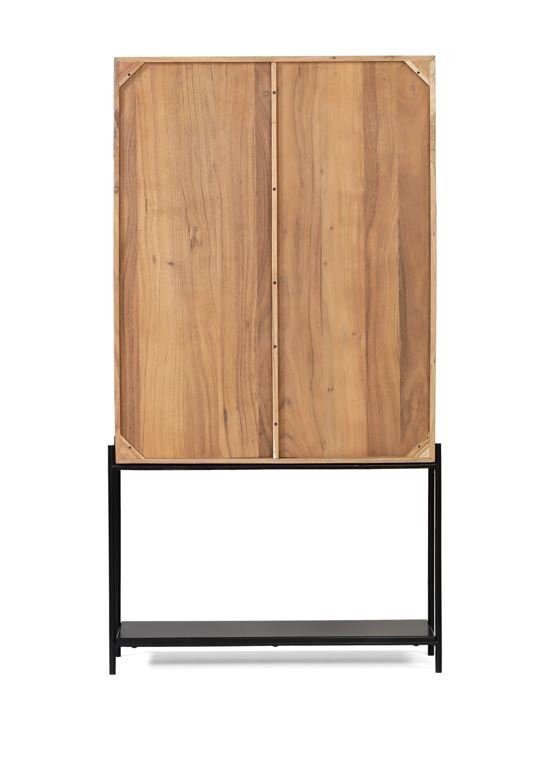 Armoire 2 portes scandinave bois massif d'acacia NICK