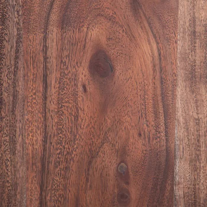 Bahut bois massif d'acacia naturel 133cm RIGAR