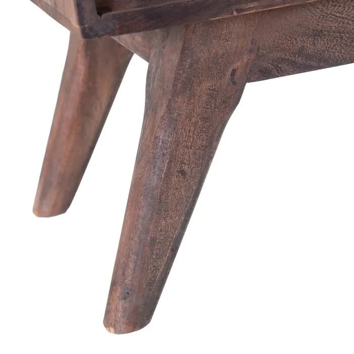 Bahut bois massif d'acacia naturel 133cm RIGAR