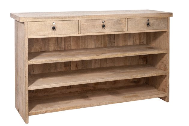 Bar en bois massif manguier industriel 180cm CUBA