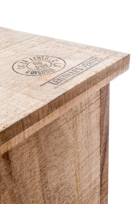 Bar en bois massif manguier industriel 180cm CUBA