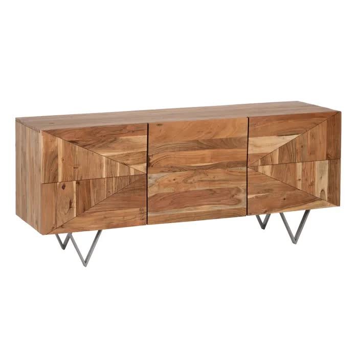 Buffet bois massif d'acacia design 175cm AVA