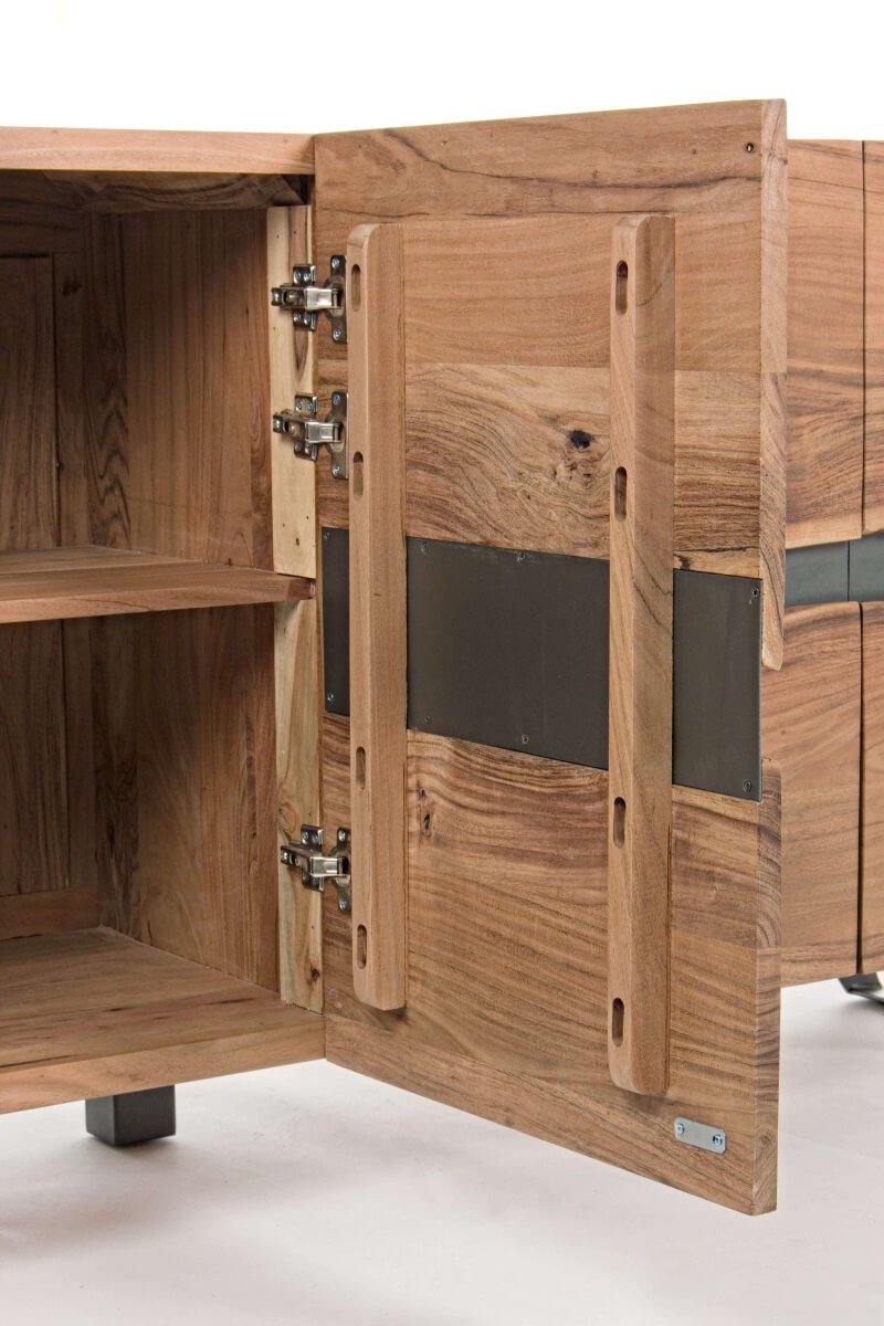 Buffet bois massif d'acacia moderne 200cm YVAN