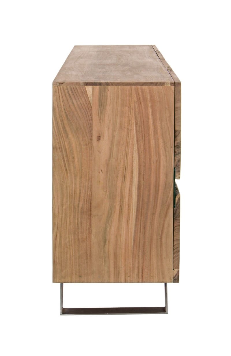 Buffet bois massif d'acacia moderne 200cm YVAN
