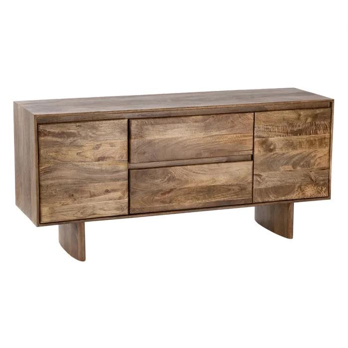 Buffet bois massif de manguier naturel 160cm MANGO