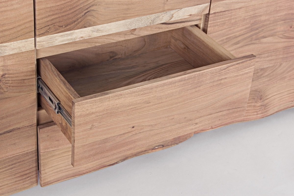 Buffet bois massif scandinave effet tronc d'arbre TRADBORJ