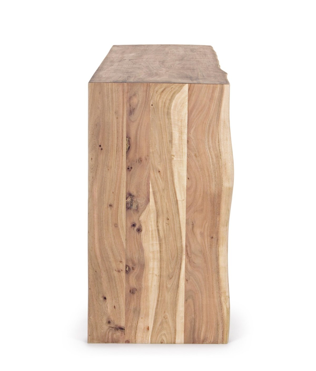 Buffet bois massif scandinave effet tronc d'arbre TRADBORJ