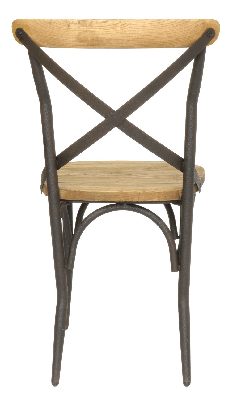 Chaise de bistrot industrielle bois et métal COUNTER