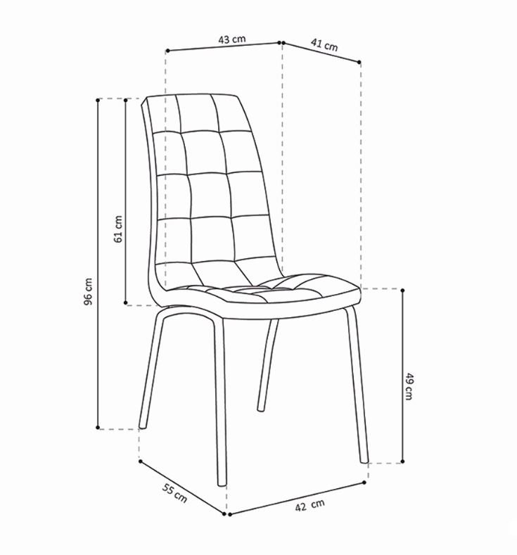 Lot de 2 chaises capitonnées blanches moderne VEDETTE