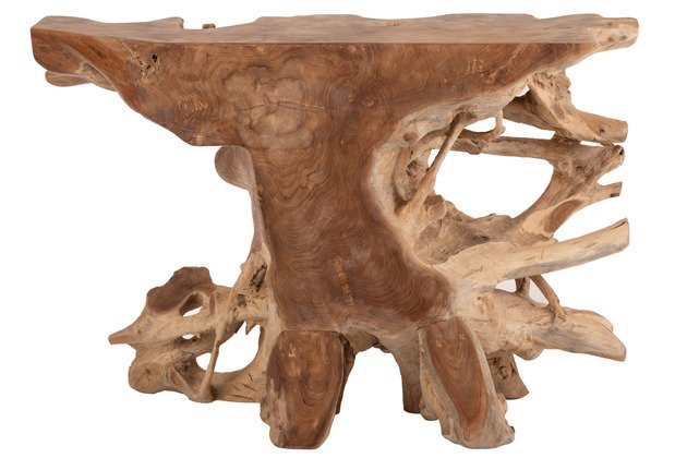 Console racine de teck bois massif 120cm ROOTED