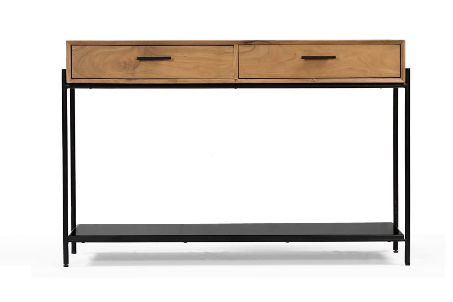 Console scandinave bois massif d'acacia 120cm NICK