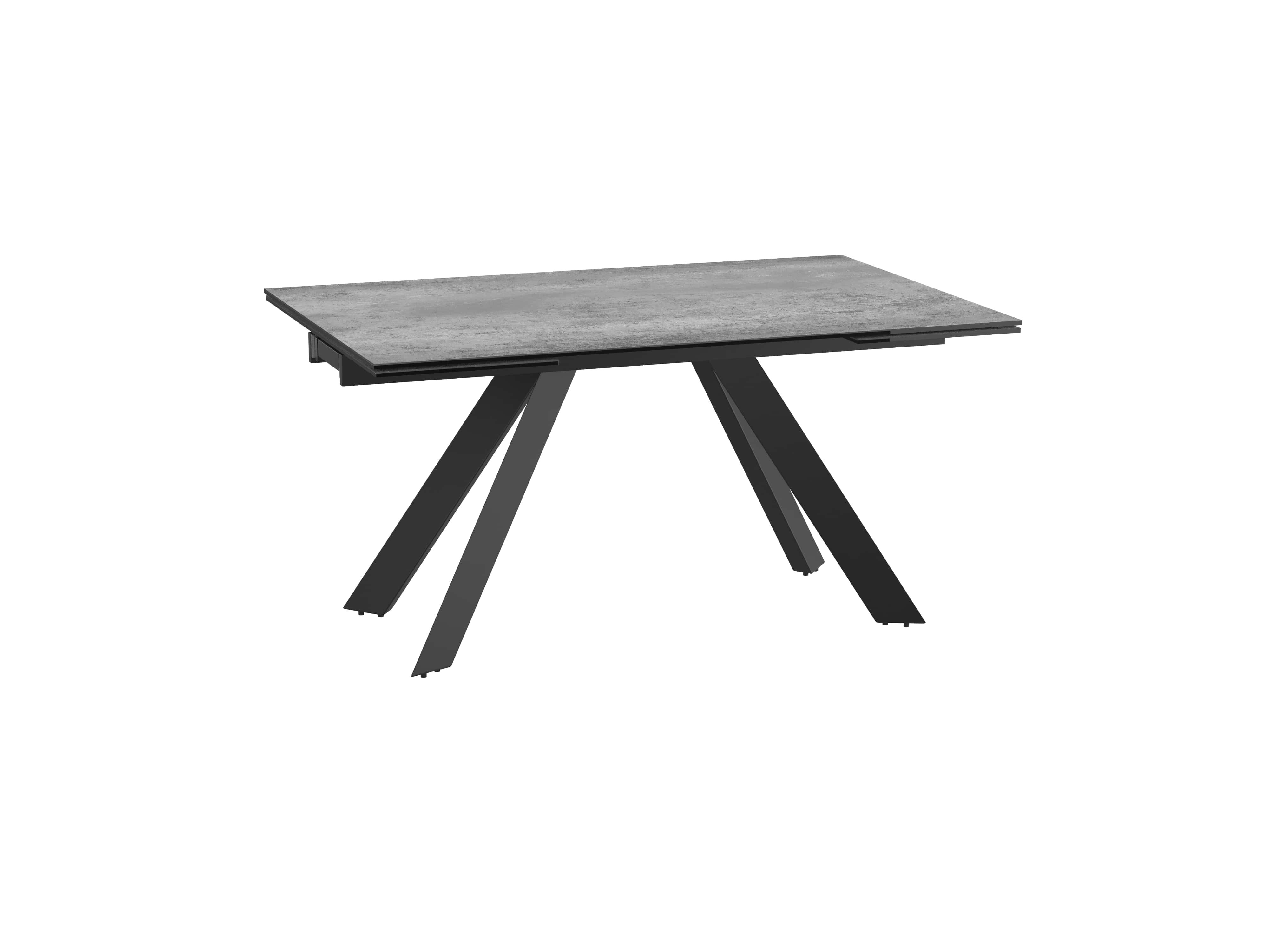 Table céramique grise avec allonges ONTARIO