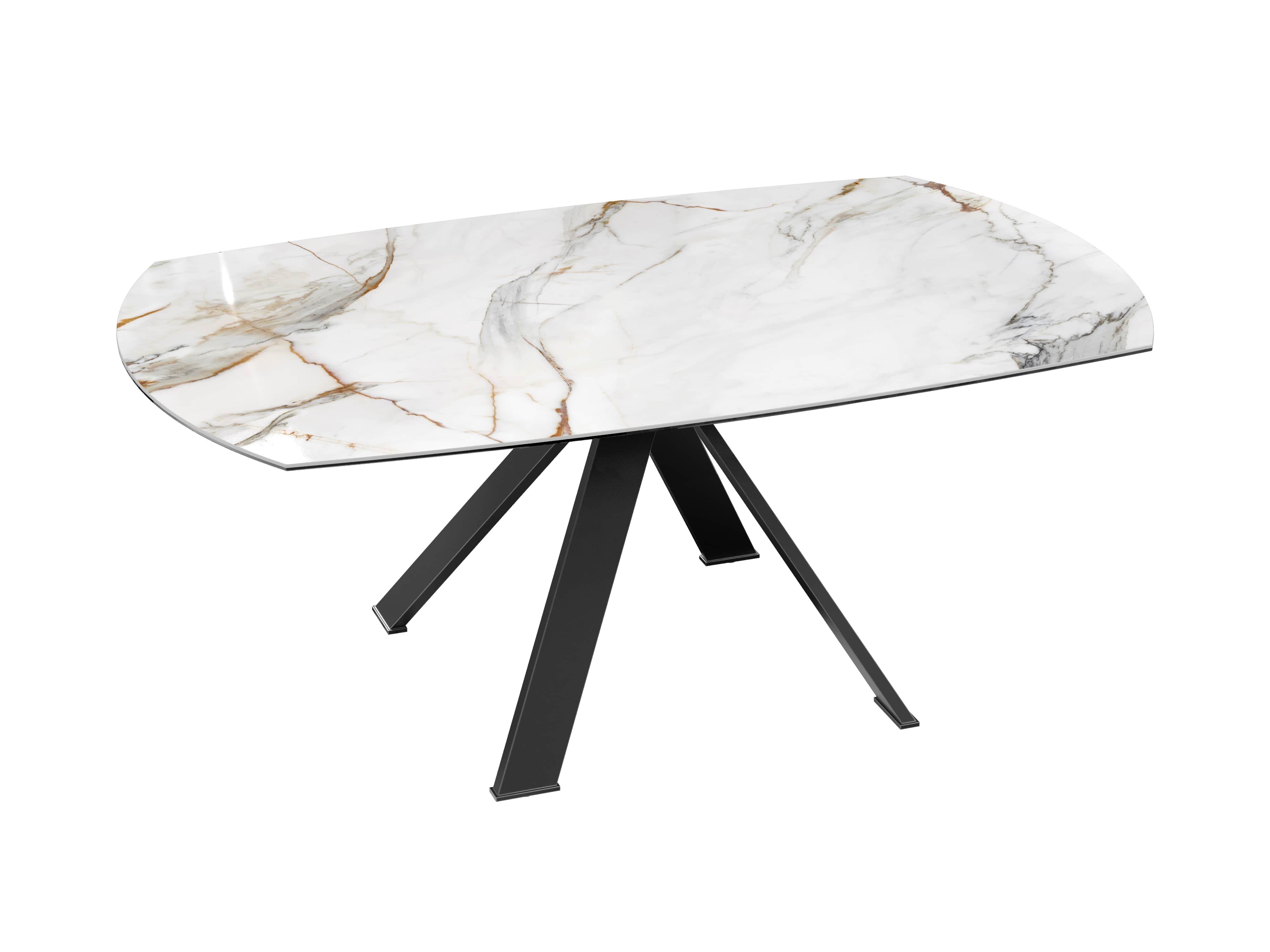 Table ronde céramique avec rallonge 190cm JULIE