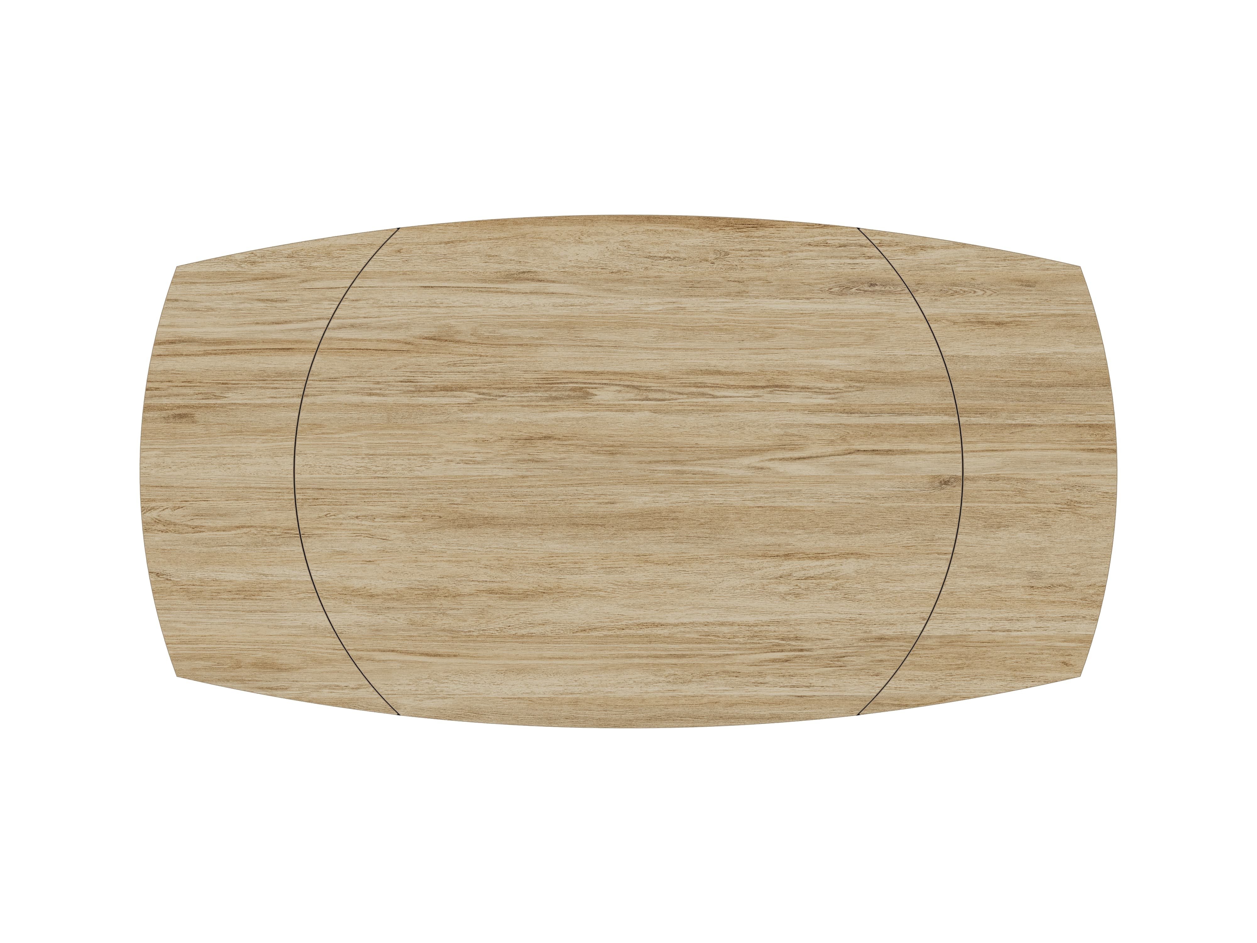Table céramique avec allonges effet bois chêne clair KHEOPS