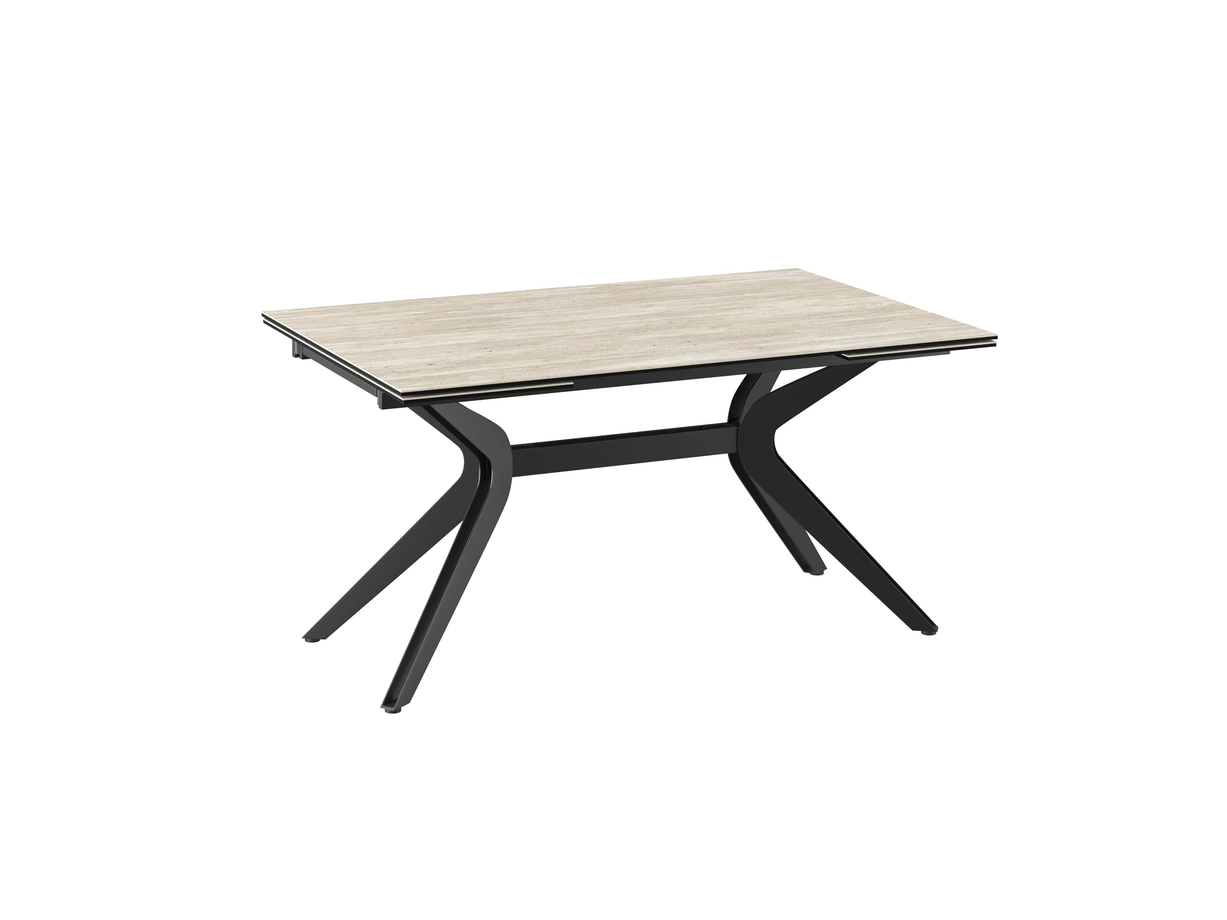 Table extensible céramique finition travertin IMPULSION