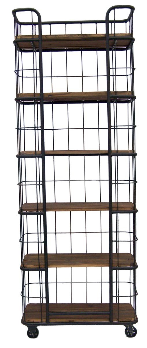 Etagère cage industrielle sur roulettes 220cm WHEEL