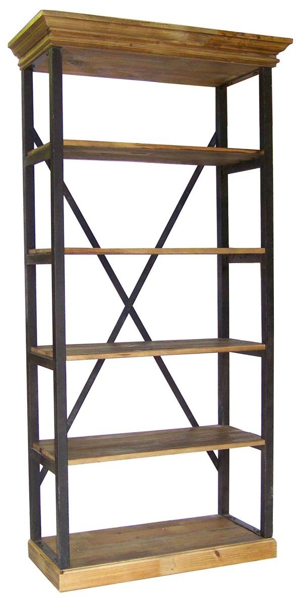 Etagère industrielle bois et métal 220cm ANNA