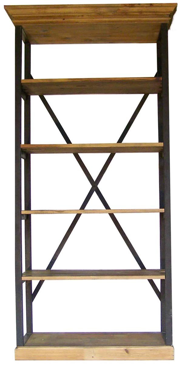 Etagère industrielle bois et métal 220cm ANNA