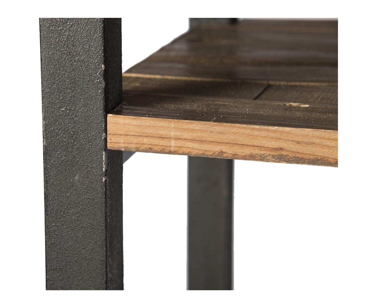 Etagère industrielle bois et métal 220cm ANNA