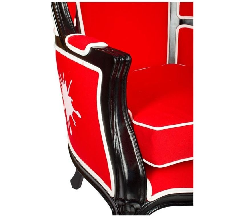 Fauteuil carrosse rouge design COLORFULL