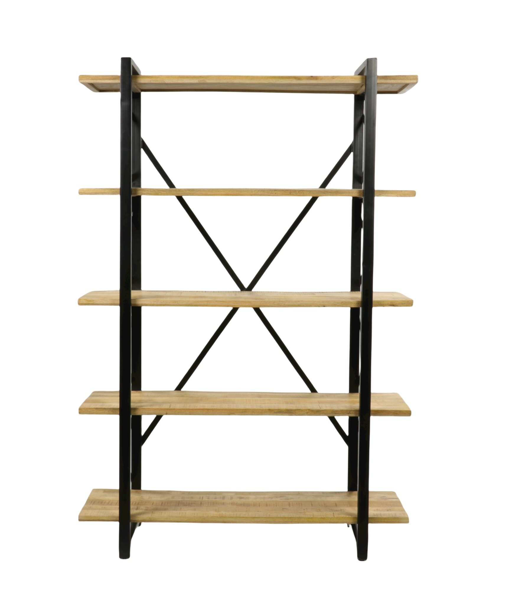 Etagère industrielle bois et métal 5 niveaux 180cm LEANE