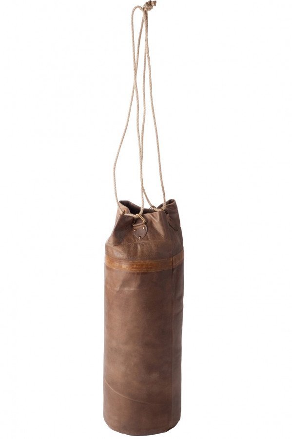 Sac de box en cuir cognac CRAWFORD