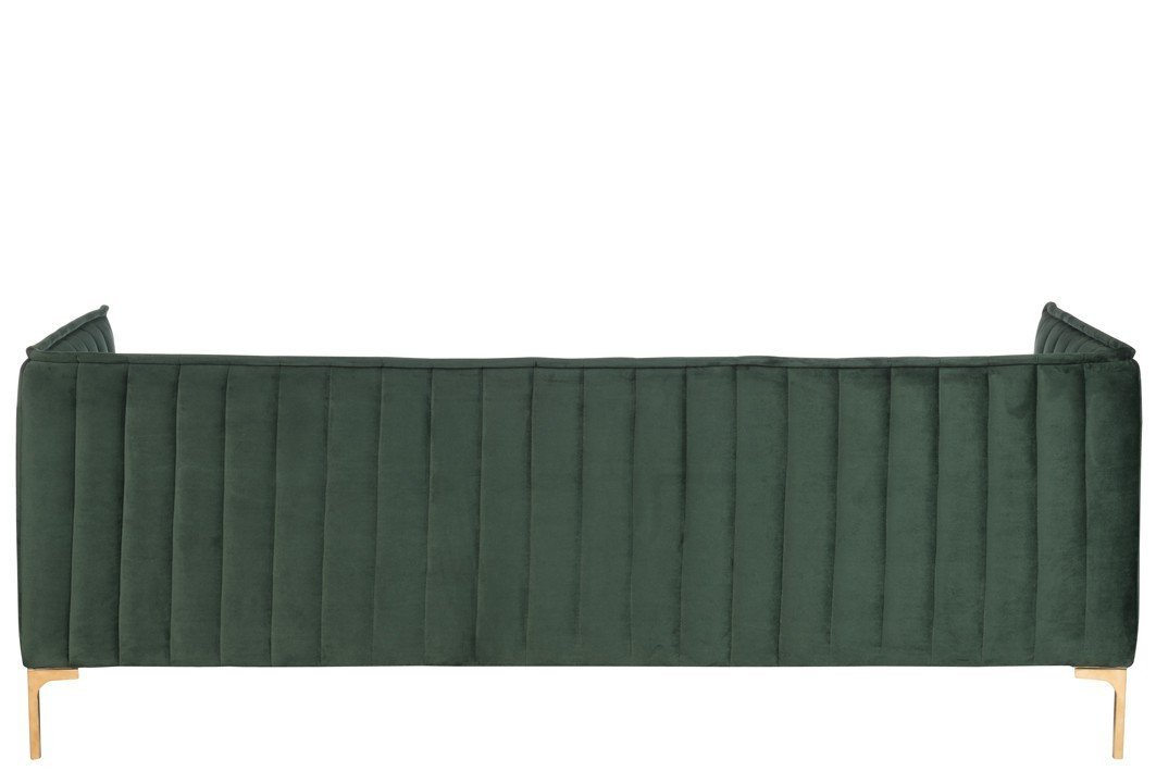 Canapé tissu velours vert EMERAUDE