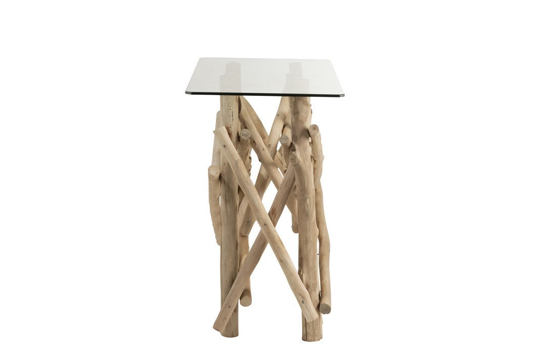 Console bois et verre style scandinave GOTLAND