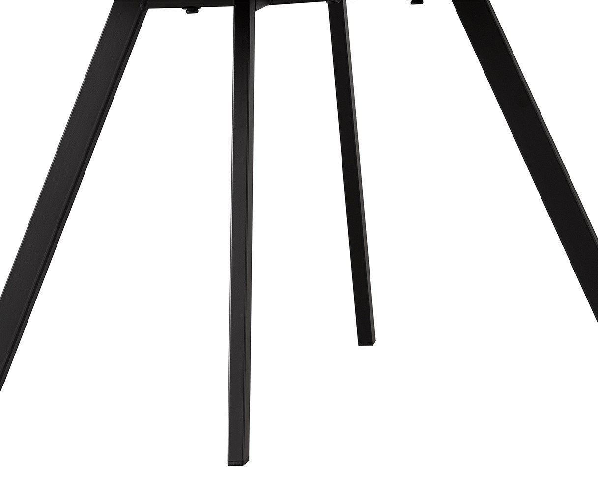 Lot de 2 chaises modernes en tissu teddy vert et simili cuir SOHO
