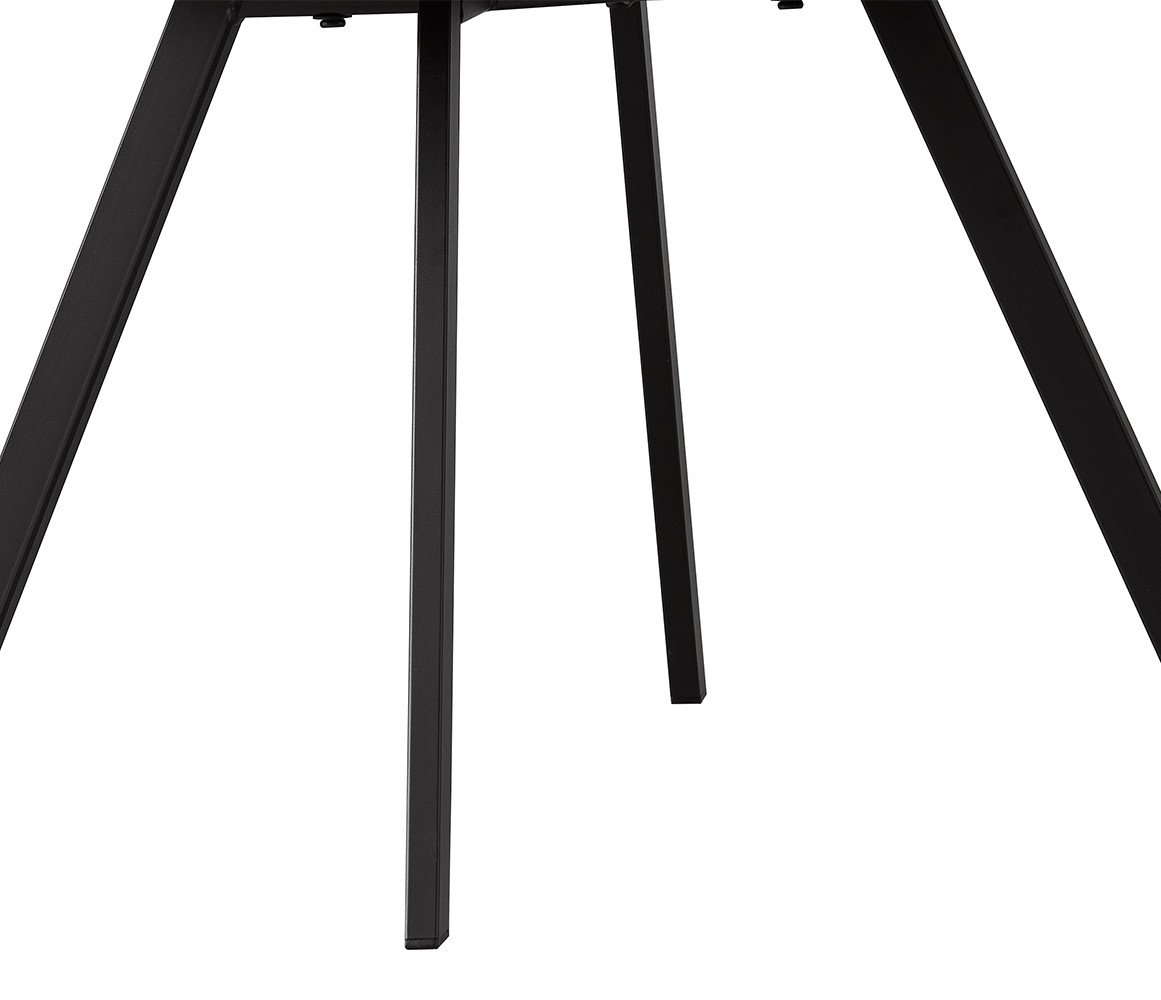 Lot de 2 chaises modernes en tissu gris teddy et simili cuir SOHO