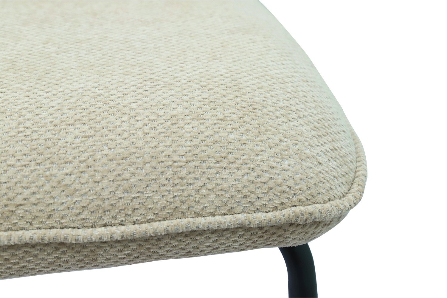 Chaise tissu beige moderne ELSA