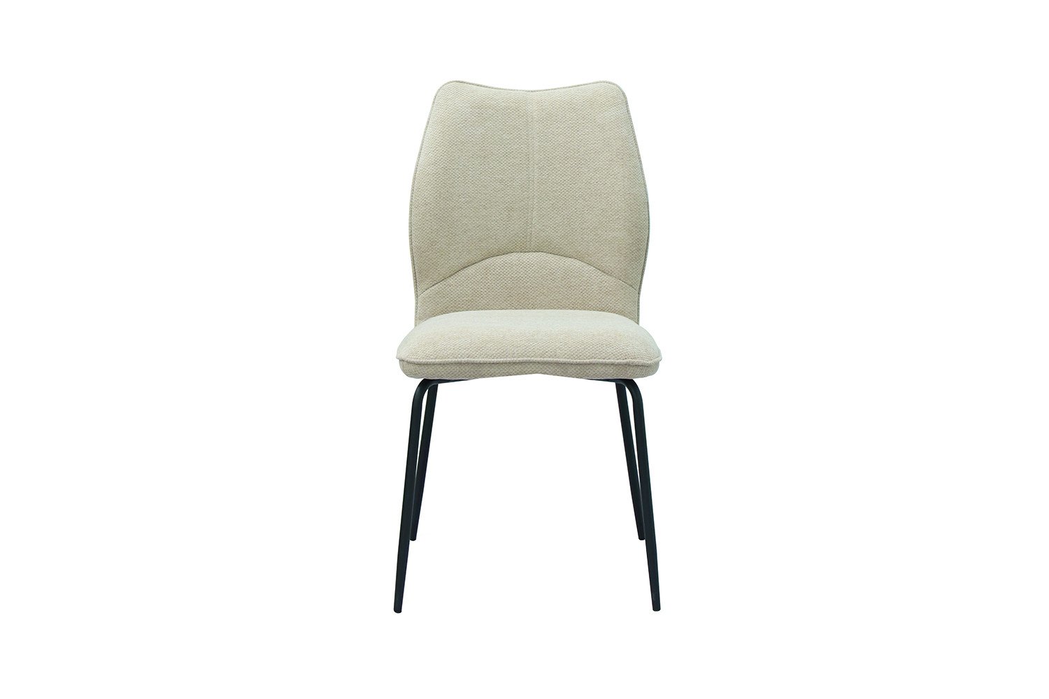 Chaise tissu beige moderne ELSA