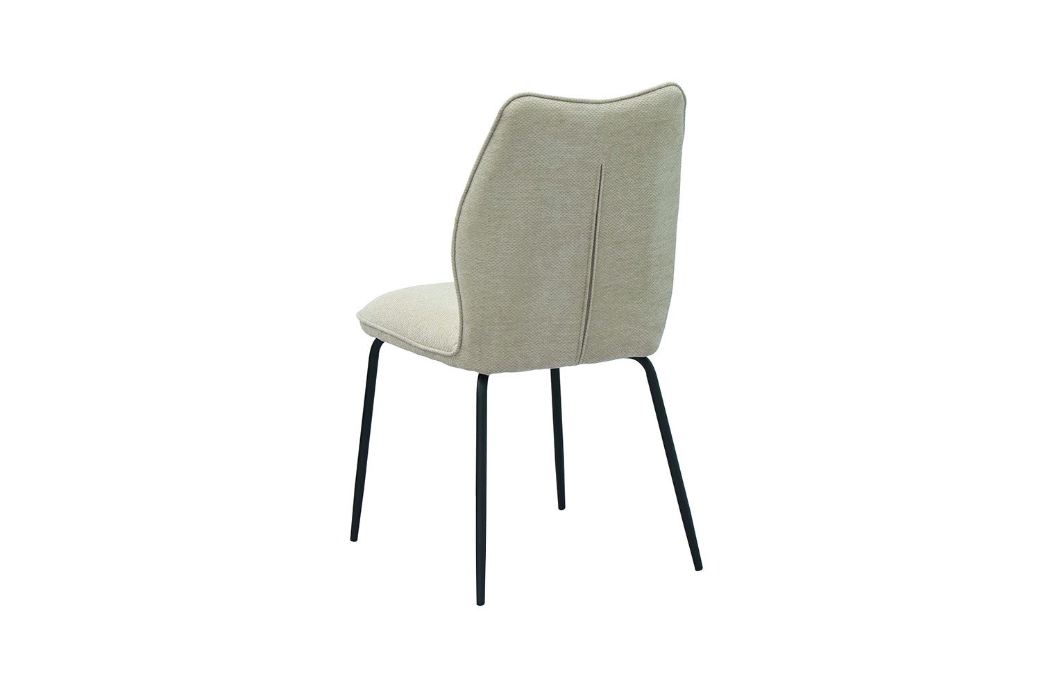 Chaise tissu beige moderne ELSA