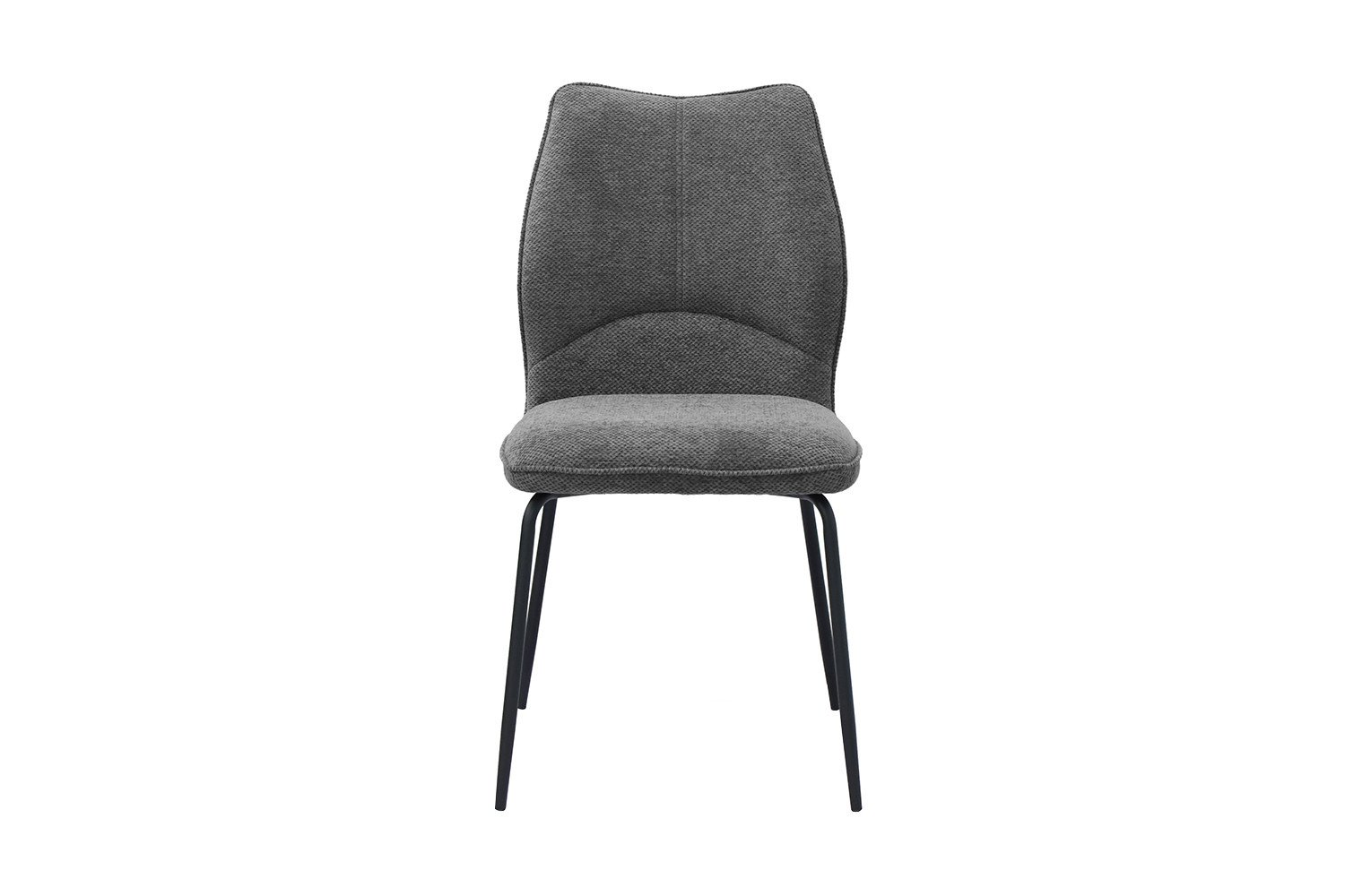 Chaise grise tissu moderne ELSA