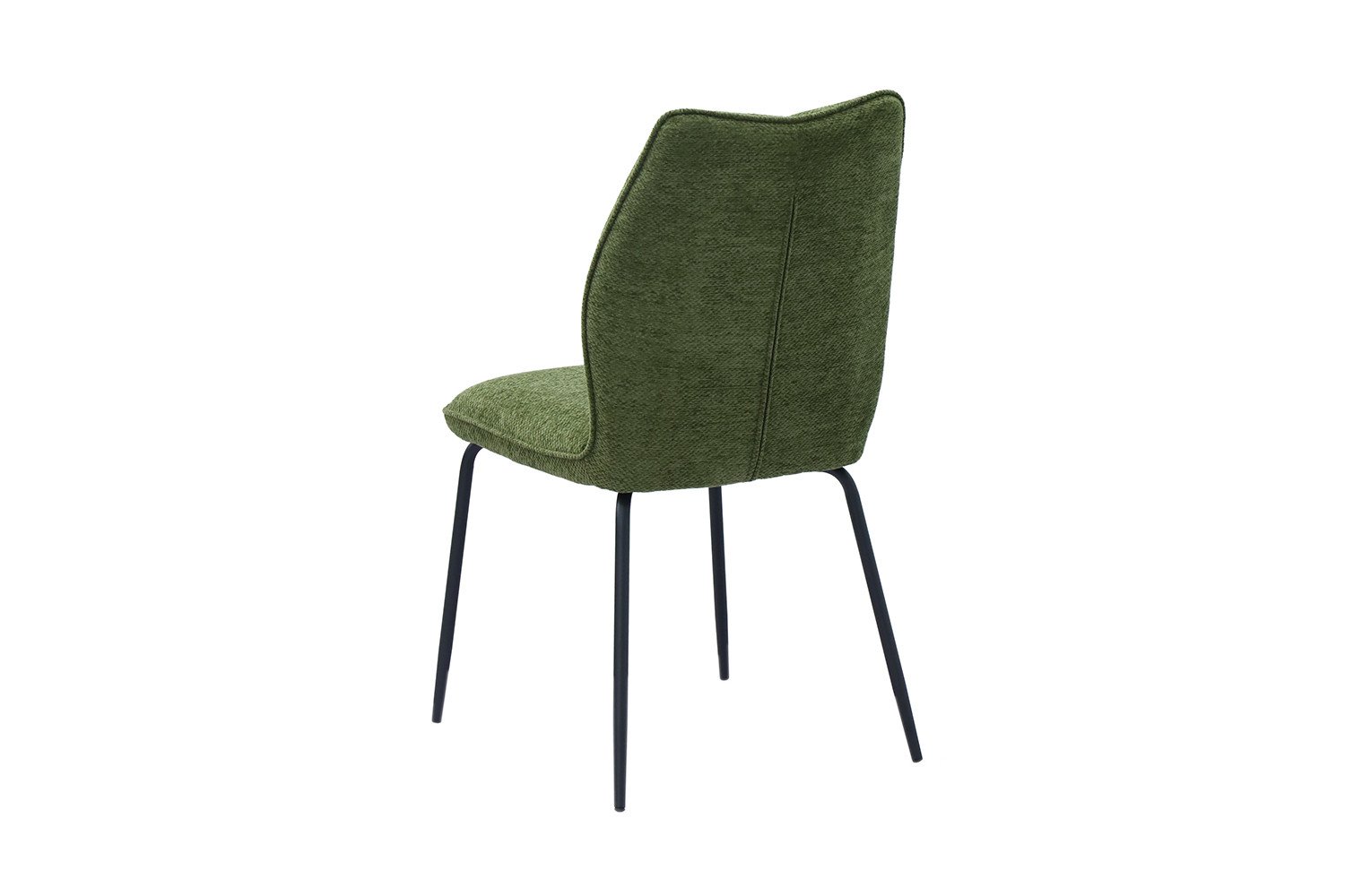 Chaise tissu vert moderne ELSA