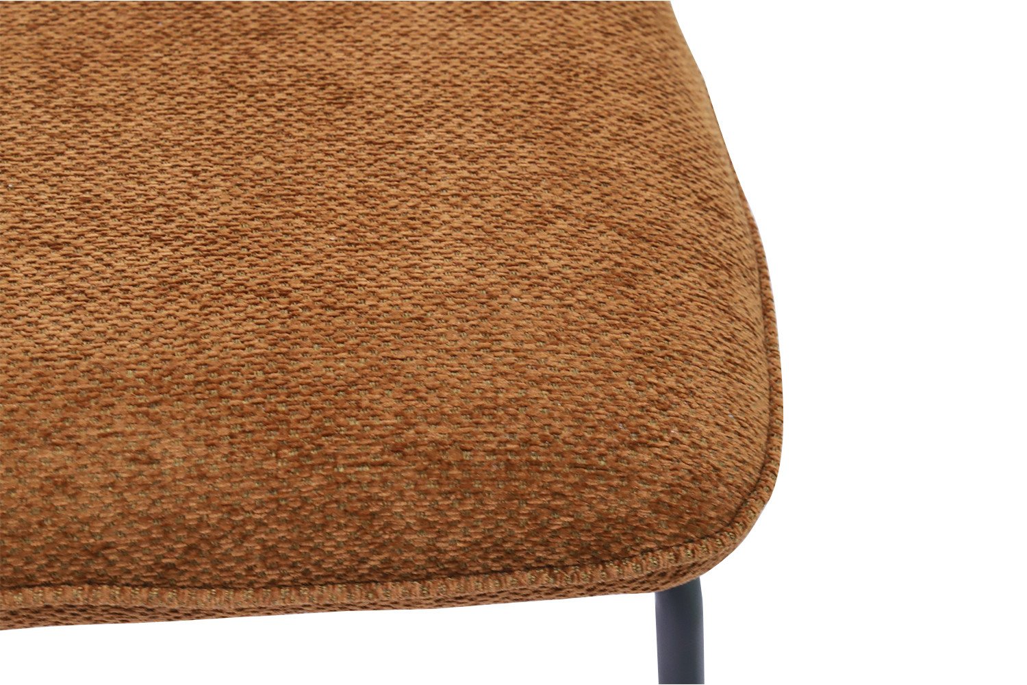 Chaise tissu rouille moderne ELSA
