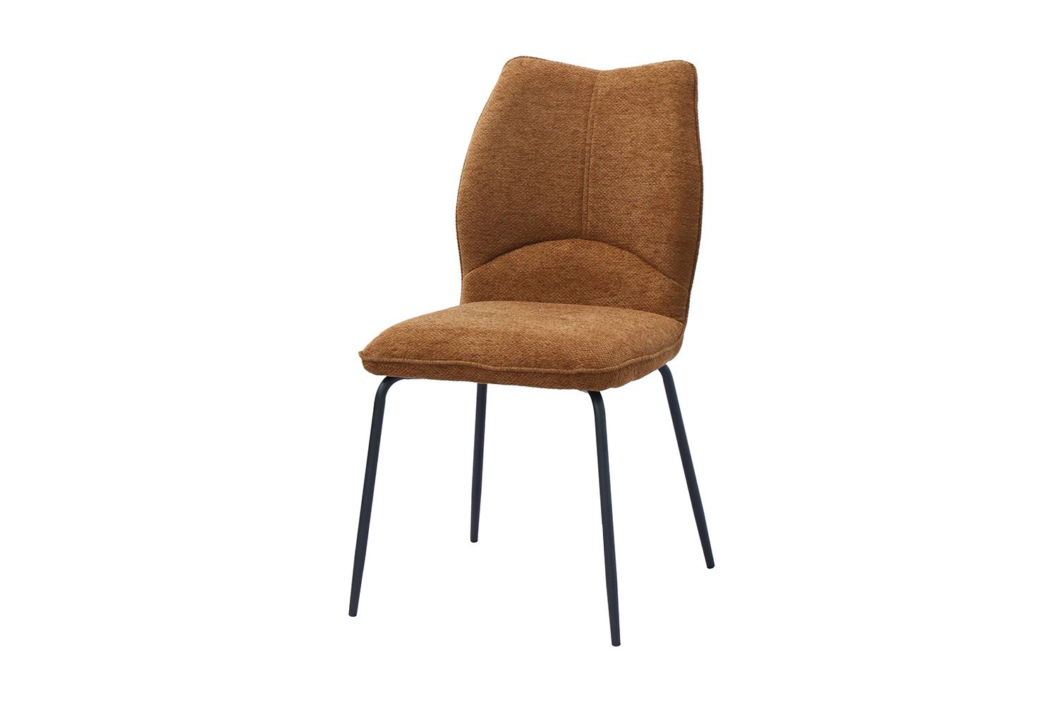 Chaise tissu rouille moderne ELSA